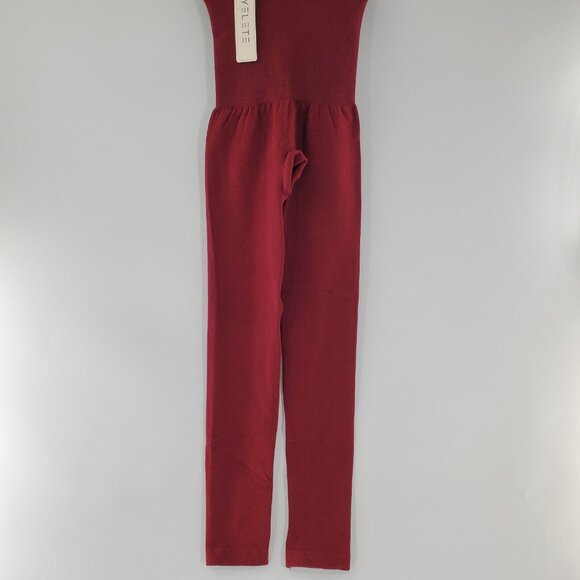 NWT Yelete Red Woman's Size Regular‎ 50% Cotton Leggings - Picture 1 of 5